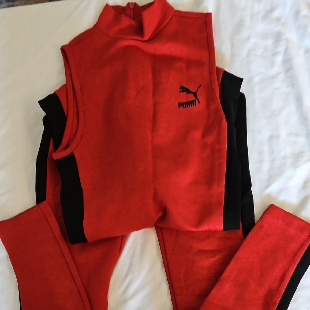 Puma Red and Black Athletic Set